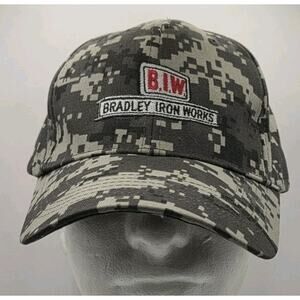 Bradley Iron Works Digital Camouflage Strapback Cap Baseball Hat Camo BIW ROTHCO